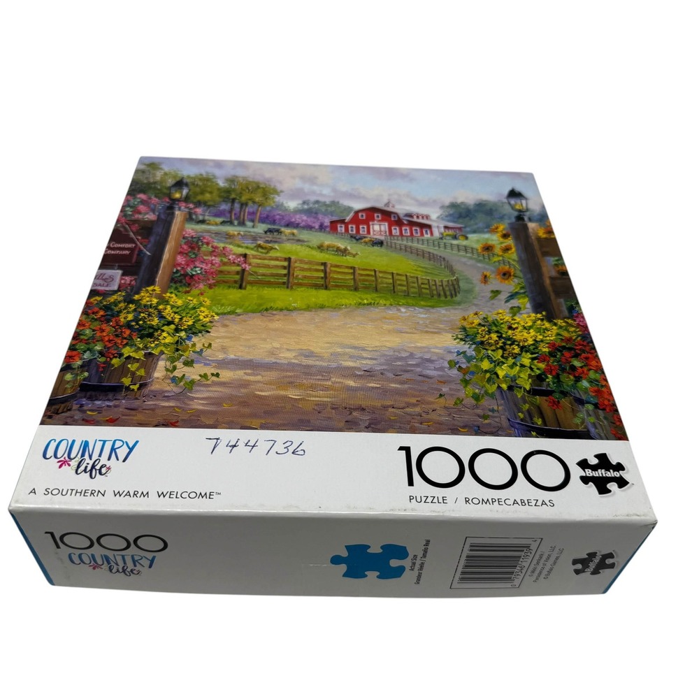 Buffalo Games Country Life A Southern Warm Welcome 1000 Piece Puzzle UNCOUNTED